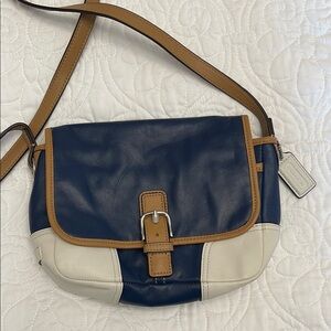 Navy & Cream Monogram Medium Blondie Crossbody Bag main image 0